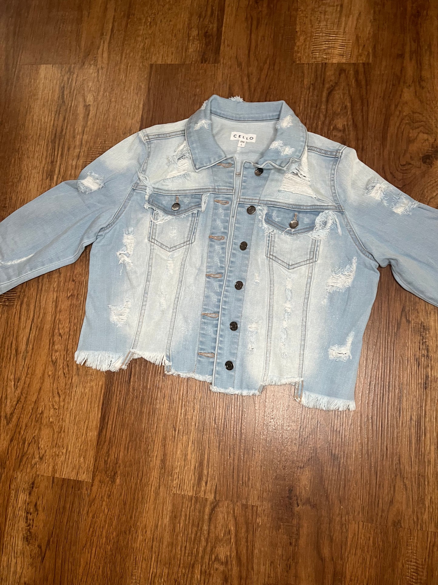 On My Way Out Denim Jacket