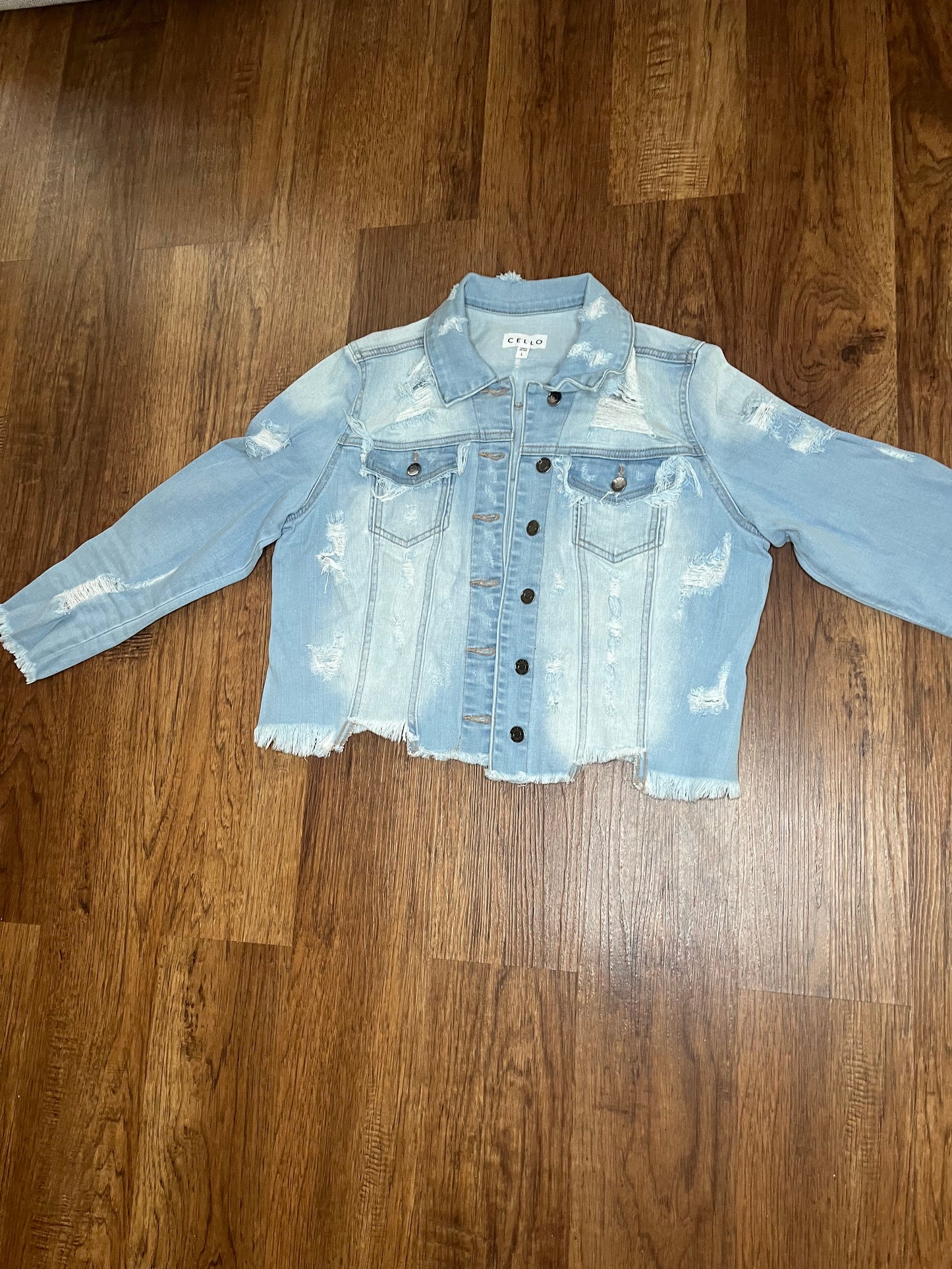 On My Way Out Denim Jacket