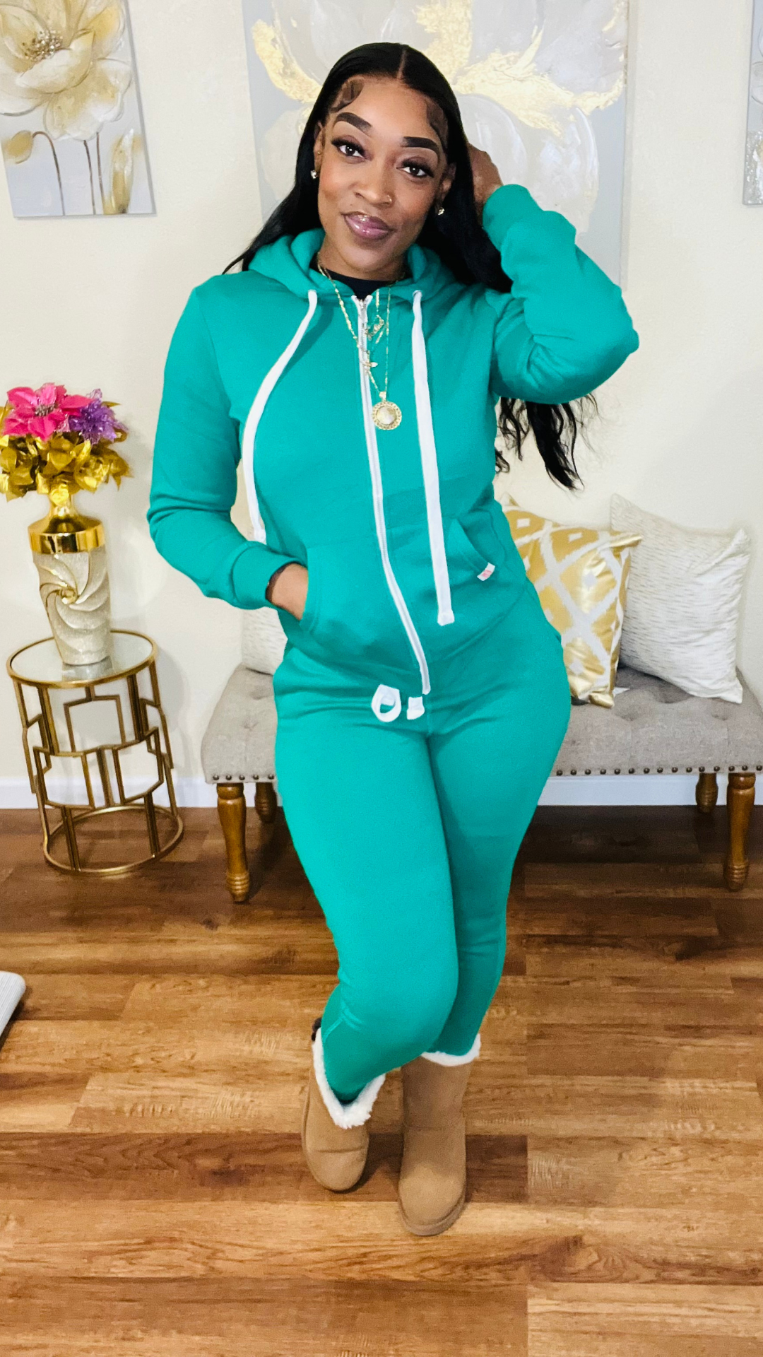 Breezy Jogger Set (Kelly Green)