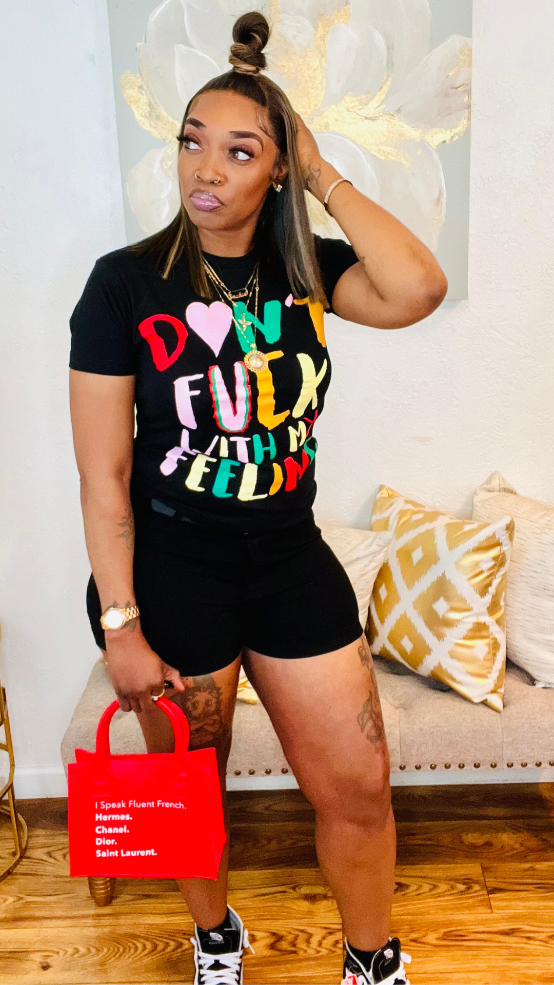 Don’t F With My Vibes Graphic Tee (Black)