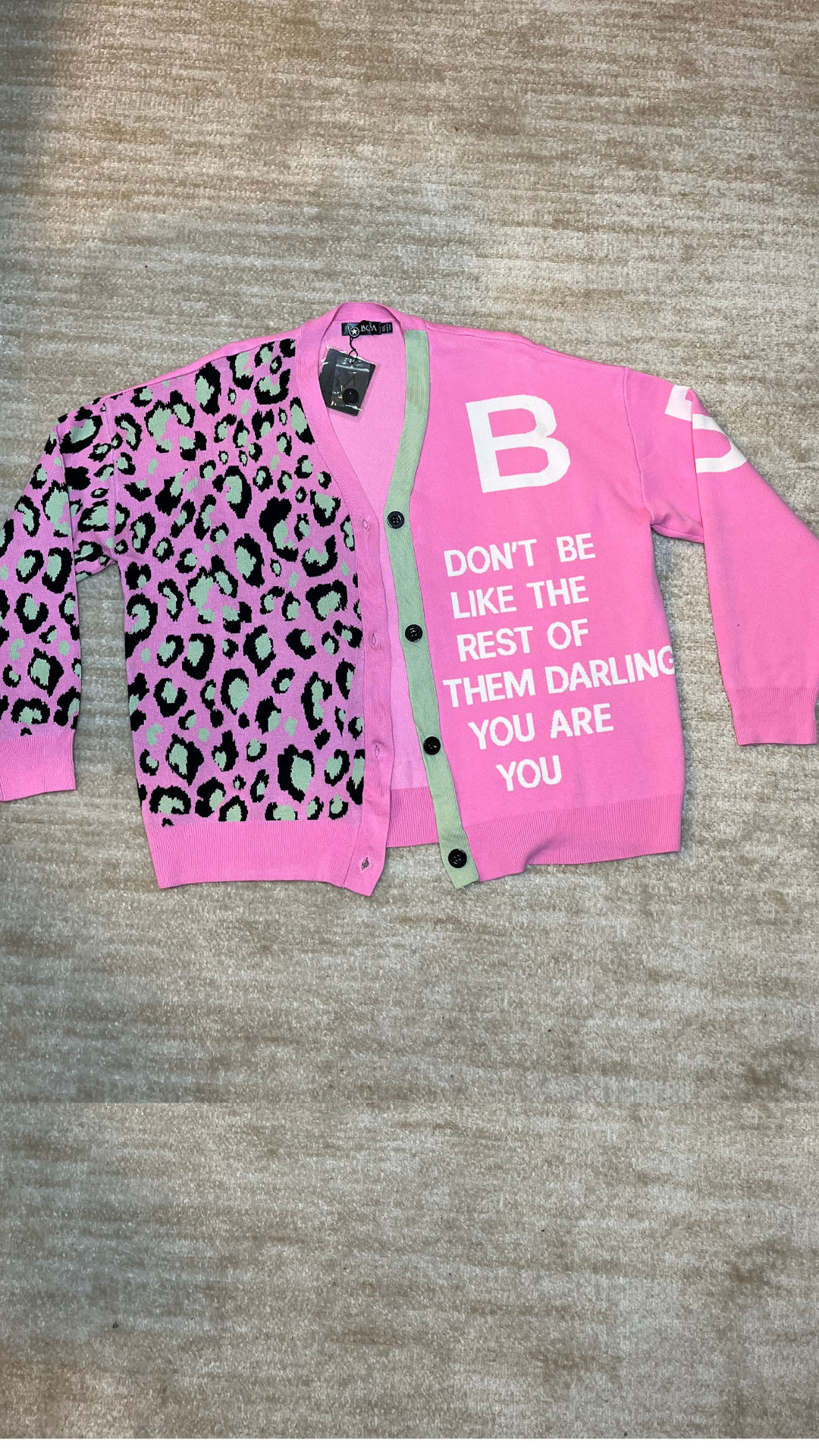 Big B Cardigan (Pink)