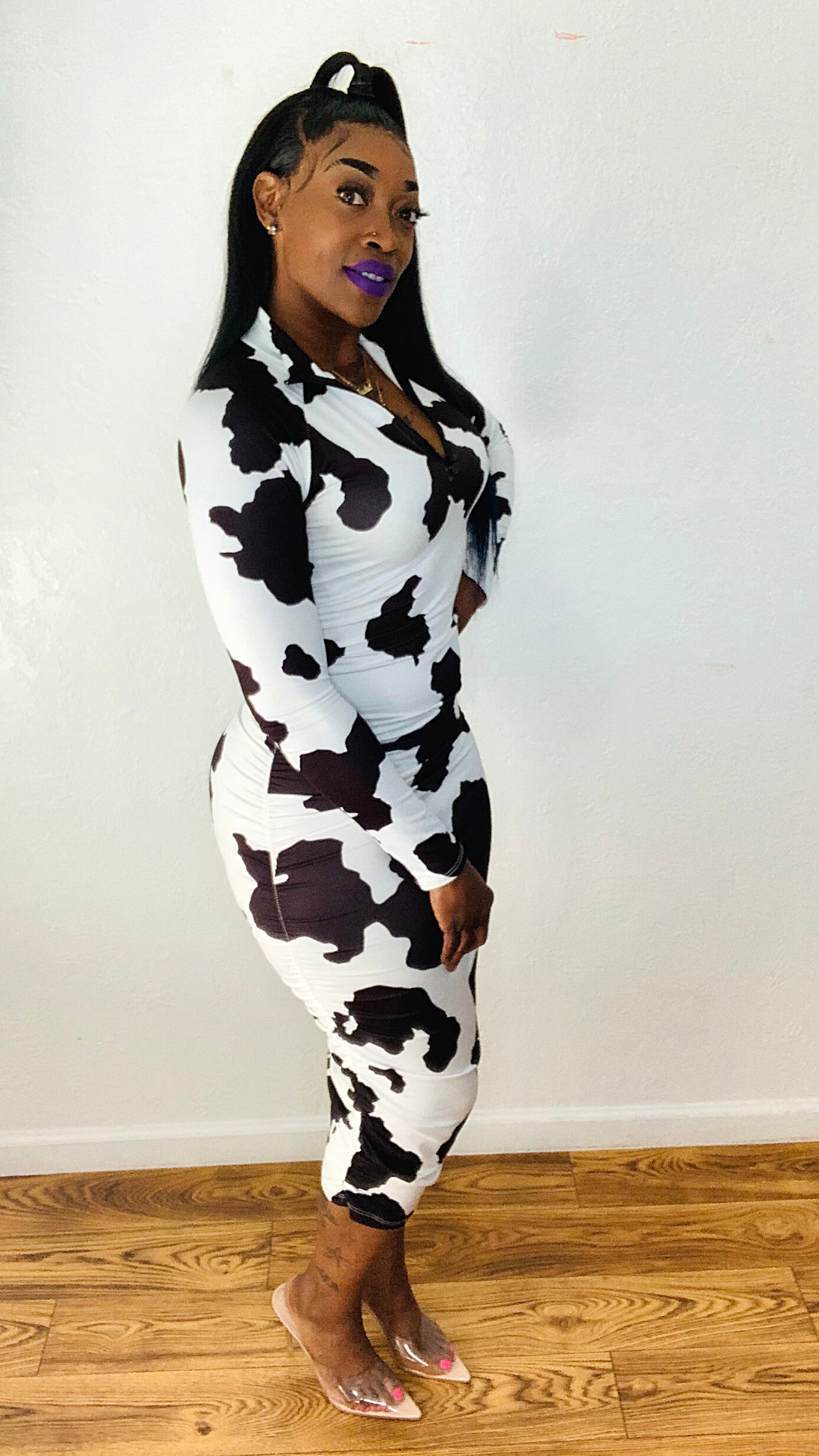 cow print dress