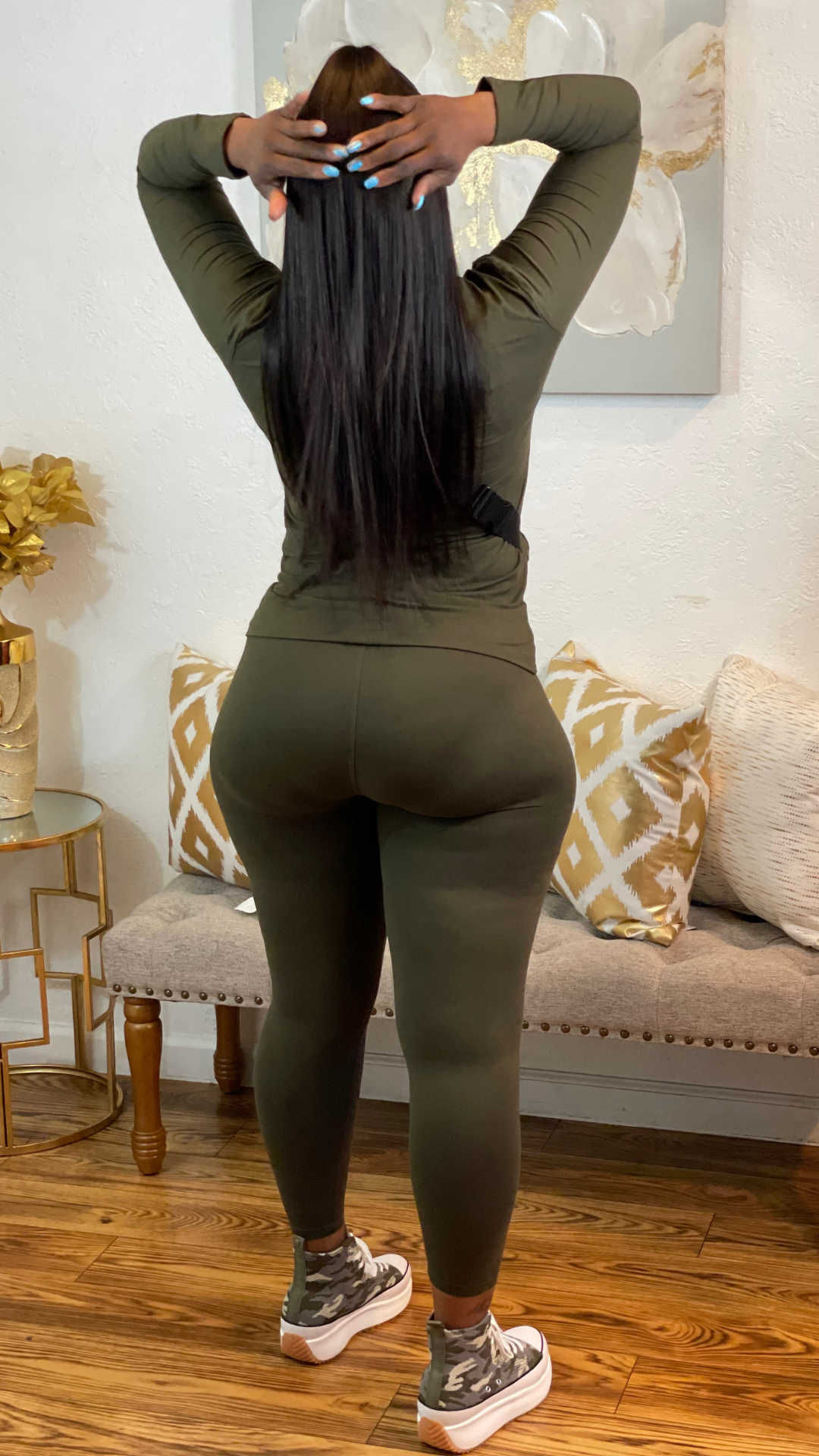 Kiana Basic Legging Set (Olive)