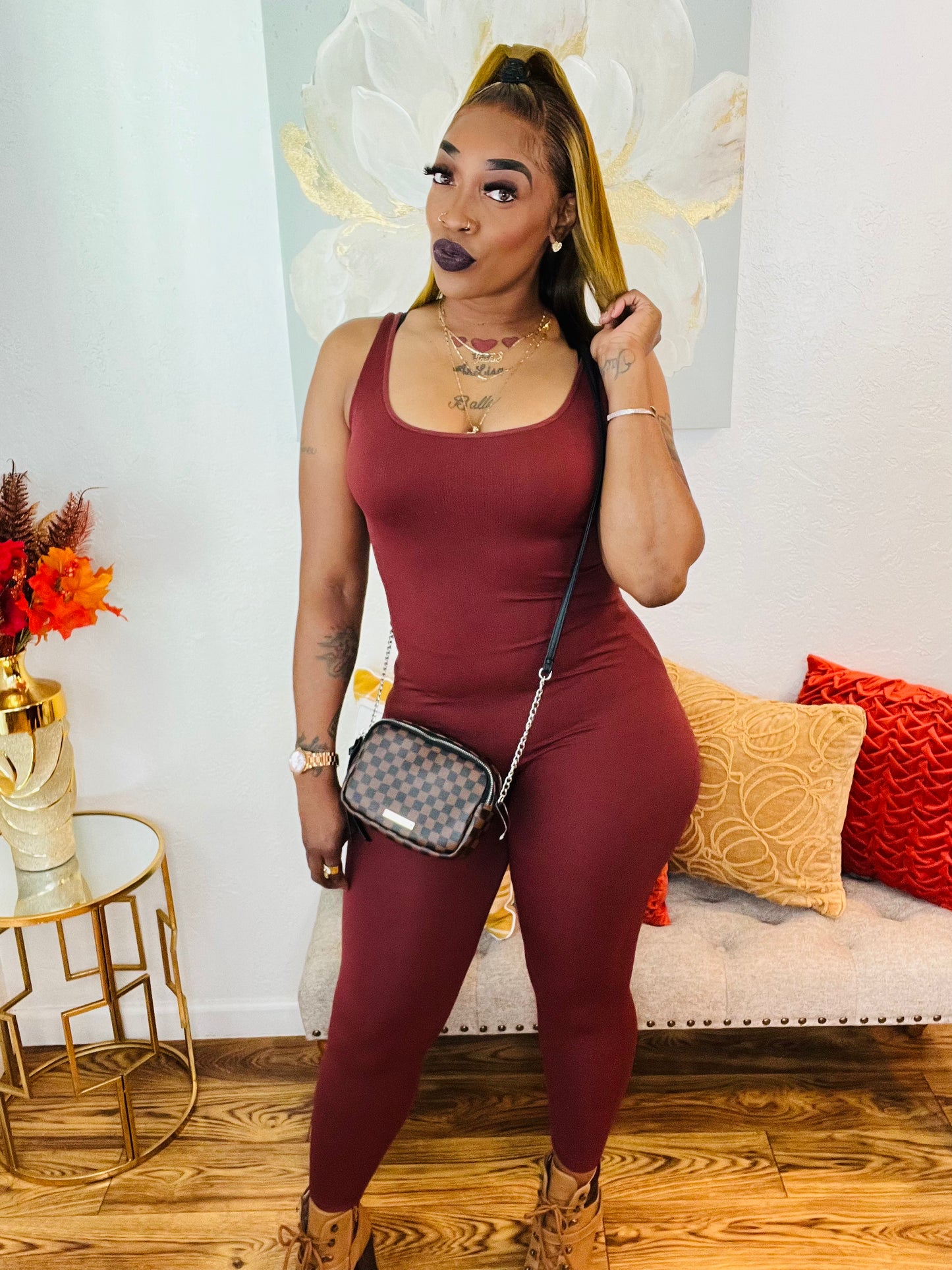 Bay Baddie Ribbed Jumpsuit