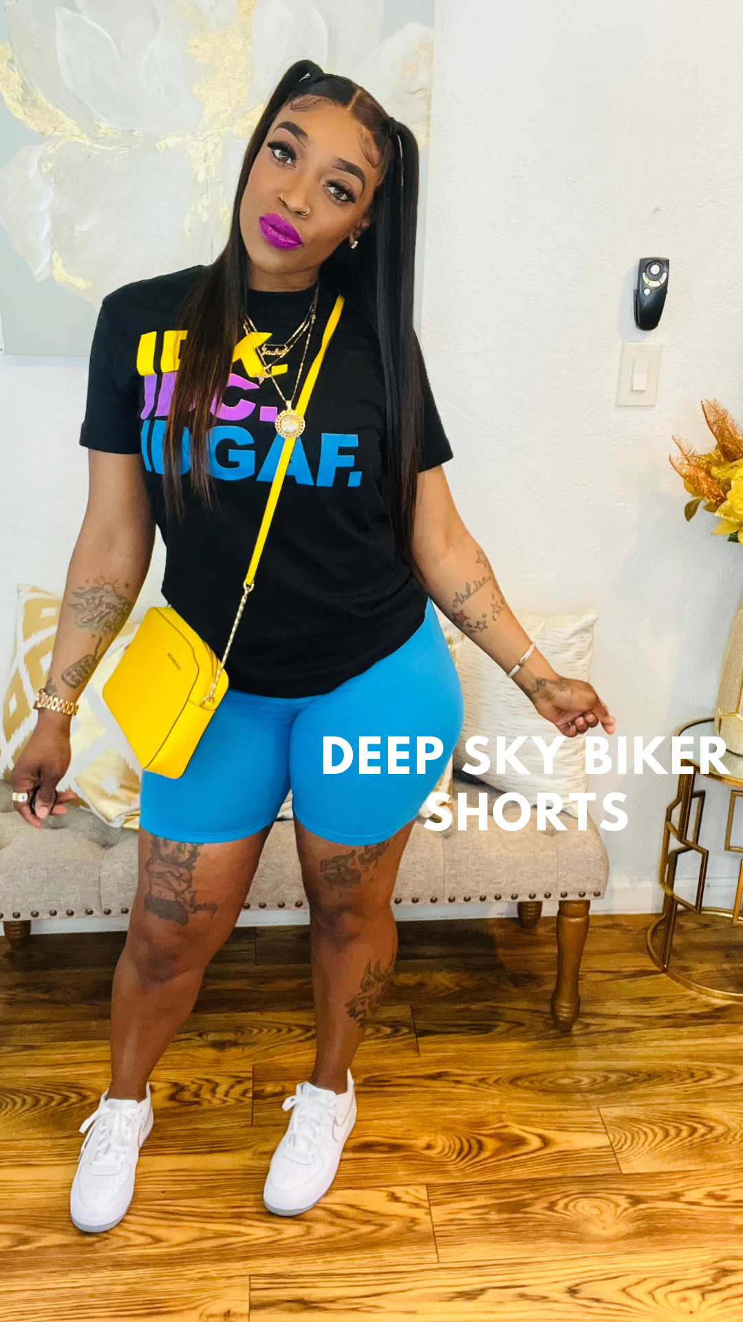 IDK IDC IDGAF Graphic Tee (Black)