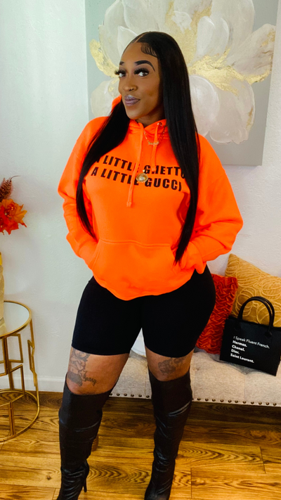 A Little Ghetto Hoodie (Neon Orange)